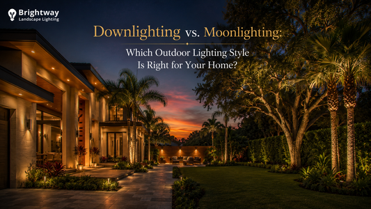 Downlighting vs. Moonlighting: Which Outdoor Lighting Style Is Right for Your Home?